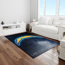 NFL Los Angeles Chargers Football Team Logo Rectangle Area Rug LAC33