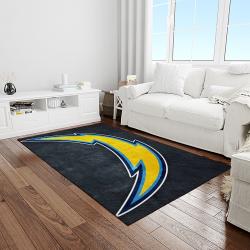 NFL Los Angeles Chargers Football Team Logo Rectangle Area Rug LAC36