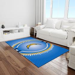 NFL Los Angeles Chargers Football Team Logo Rectangle Area Rug LAC37