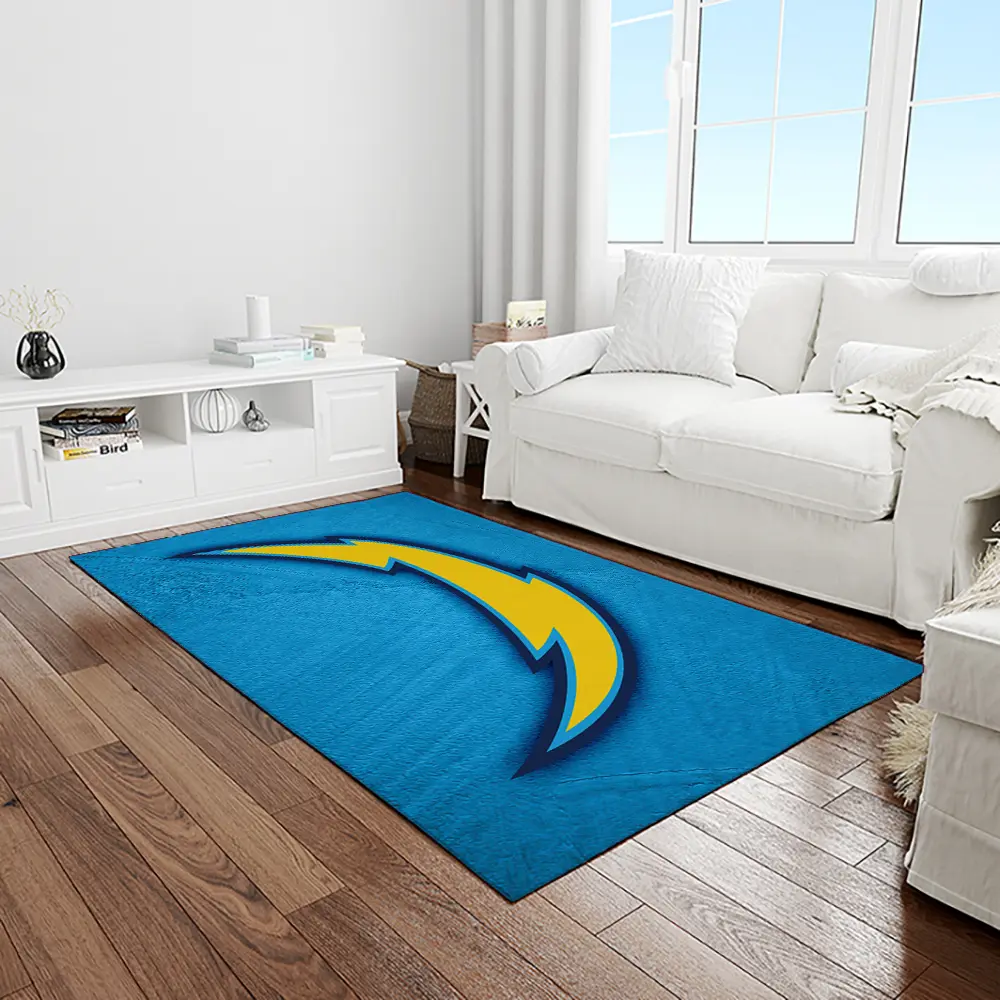 NFL Los Angeles Chargers Football Team Logo Rectangle Area Rug LAC45