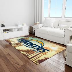NFL Los Angeles Chargers Football Team Logo Rectangle Area Rug LAC48
