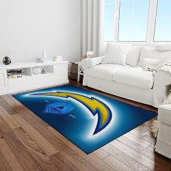 NFL Los Angeles Chargers Football Team Logo Rectangle Area Rug LAC52