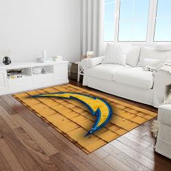 NFL Los Angeles Chargers Football Team Logo Rectangle Area Rug LAC58