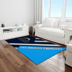 NFL Los Angeles Chargers Football Team Logo Rectangle Area Rug LAC61