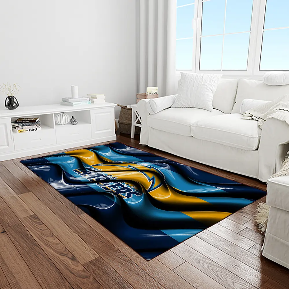 NFL Los Angeles Chargers Football Team Logo Rectangle Area Rug LAC68