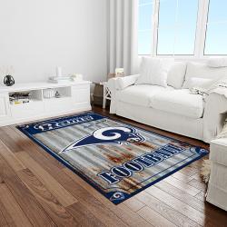 NFL Los Angeles Rams Football Team Logo Rectangle Area Rug LAR02
