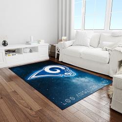 NFL Los Angeles Rams Football Team Logo Rectangle Area Rug LAR03