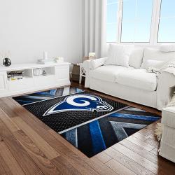 NFL Los Angeles Rams Football Team Logo Rectangle Area Rug LAR04