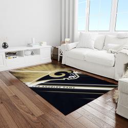 NFL Los Angeles Rams Football Team Logo Rectangle Area Rug LAR05