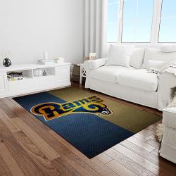 NFL Los Angeles Rams Football Team Logo Rectangle Area Rug LAR07