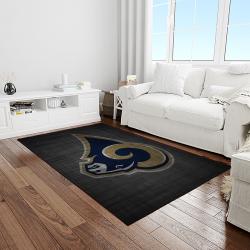 NFL Los Angeles Rams Football Team Logo Rectangle Area Rug LAR11