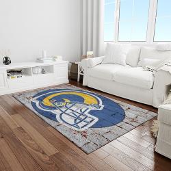 NFL Los Angeles Rams Football Team Logo Rectangle Area Rug LAR15