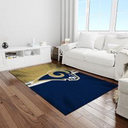 NFL Los Angeles Rams Football Team Logo Rectangle Area Rug LAR20