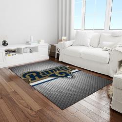 NFL Los Angeles Rams Football Team Logo Rectangle Area Rug LAR23