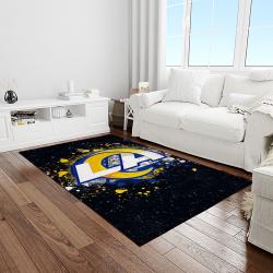 NFL Los Angeles Rams Football Team Logo Rectangle Area Rug LAR24