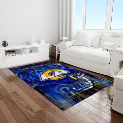 NFL Los Angeles Rams Football Team Logo Rectangle Area Rug LAR25