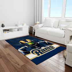 NFL Los Angeles Rams Football Team Logo Rectangle Area Rug LAR26