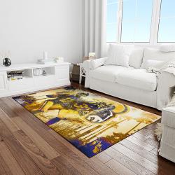 NFL Los Angeles Rams Football Team Logo Rectangle Area Rug LAR27