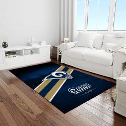 NFL Los Angeles Rams Football Team Logo Rectangle Area Rug LAR30