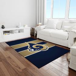 NFL Los Angeles Rams Football Team Logo Rectangle Area Rug LAR31