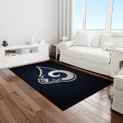 NFL Los Angeles Rams Football Team Logo Rectangle Area Rug LAR36