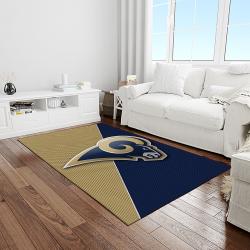 NFL Los Angeles Rams Football Team Logo Rectangle Area Rug LAR37