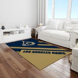 NFL Los Angeles Rams Football Team Logo Rectangle Area Rug LAR48