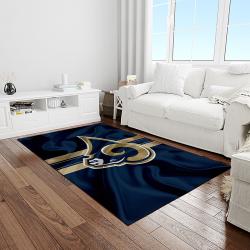 NFL Los Angeles Rams Football Team Logo Rectangle Area Rug LAR52