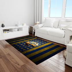 NFL Los Angeles Rams Football Team Logo Rectangle Area Rug LAR59
