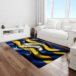 NFL Los Angeles Rams Football Team Logo Rectangle Area Rug LAR60