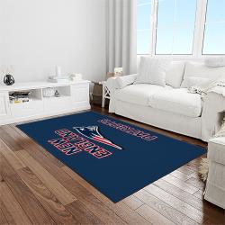 NFL New England Patriots Football Team Logo Rectangle Area Rug NEP12
