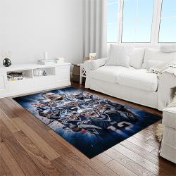 NFL New England Patriots Football Team Logo Rectangle Area Rug NEP15
