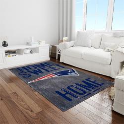 NFL New England Patriots Football Team Logo Rectangle Area Rug NEP16