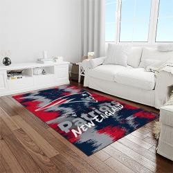NFL New England Patriots Football Team Logo Rectangle Area Rug NEP17