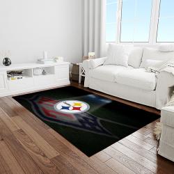NFL Pittsburgh Steelers Football Team Logo Rectangle Area Rug PTTS02