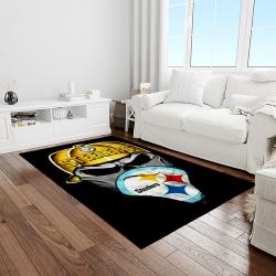 NFL Pittsburgh Steelers Football Team Logo Rectangle Area Rug PTTS03