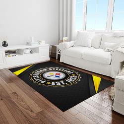 NFL Pittsburgh Steelers Football Team Logo Rectangle Area Rug PTTS10