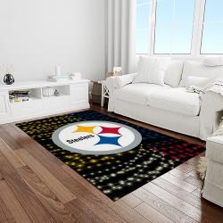 NFL Pittsburgh Steelers Football Team Logo Rectangle Area Rug PTTS11