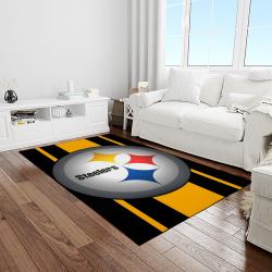 NFL Pittsburgh Steelers Football Team Logo Rectangle Area Rug PTTS14