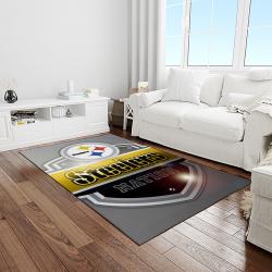 NFL Pittsburgh Steelers Football Team Logo Rectangle Area Rug PTTS15