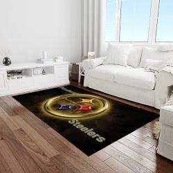 NFL Pittsburgh Steelers Football Team Logo Rectangle Area Rug PTTS16