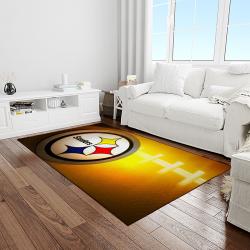 NFL Pittsburgh Steelers Football Team Logo Rectangle Area Rug PTTS17