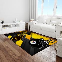 NFL Pittsburgh Steelers Football Team Logo Rectangle Area Rug PTTS18