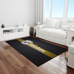 NFL Pittsburgh Steelers Football Team Logo Rectangle Area Rug PTTS19