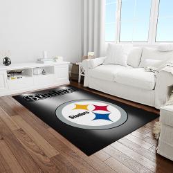 NFL Pittsburgh Steelers Football Team Logo Rectangle Area Rug PTTS20