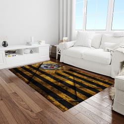 NFL Pittsburgh Steelers Football Team Logo Rectangle Area Rug PTTS22
