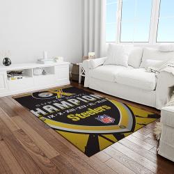 NFL Pittsburgh Steelers Football Team Logo Rectangle Area Rug PTTS24