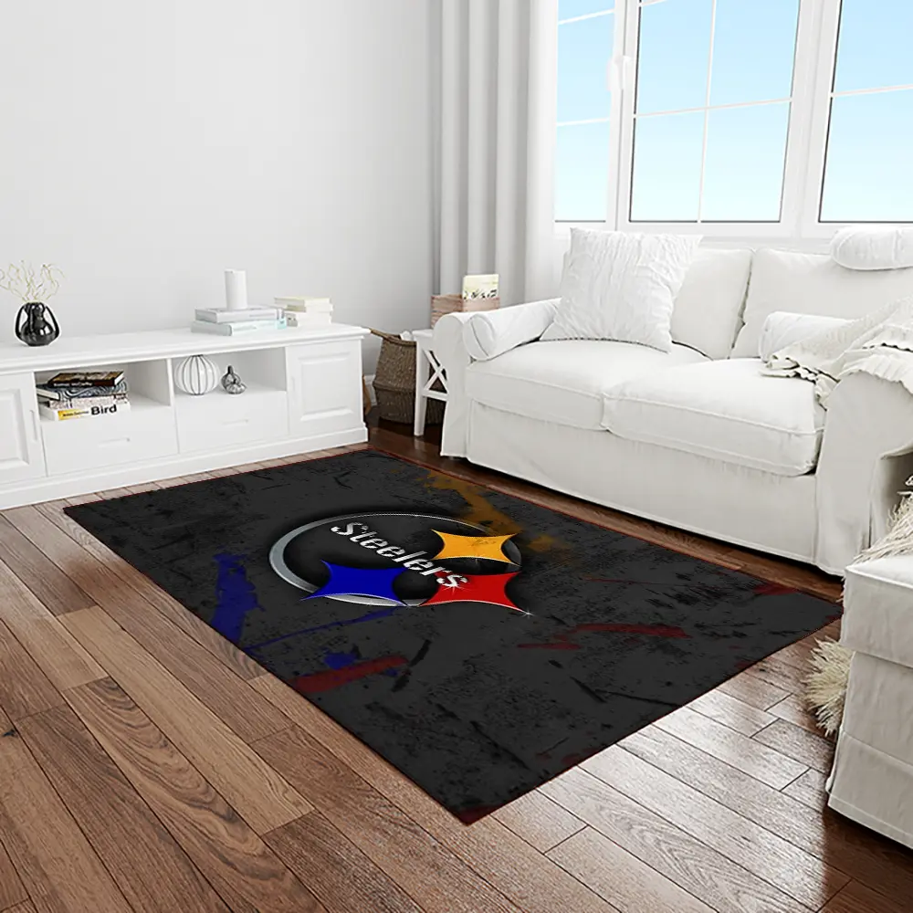 NFL Pittsburgh Steelers Football Team Logo Rectangle Area Rug PTTS28