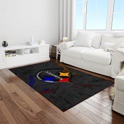 NFL Pittsburgh Steelers Football Team Logo Rectangle Area Rug PTTS28