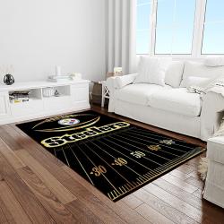NFL Pittsburgh Steelers Football Team Logo Rectangle Area Rug PTTS31